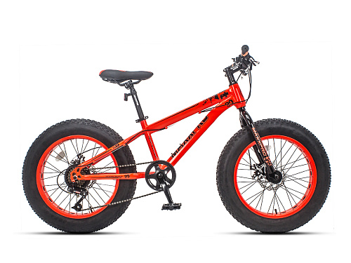 													Велосипед Fat Bike MAXXPRO FAT X20 20" 12" 6 ск. оранжево-черный N2040-4 2021 фото 2